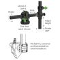 Railblaza HEXX Live Pole 60 - Live Sonar Transducer Mount