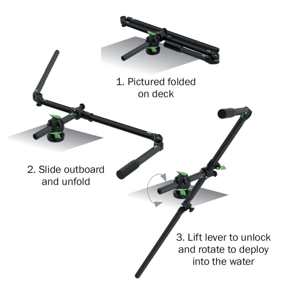 Railblaza HEXX Live Pole 30 - Live Sonar Transducer Mount